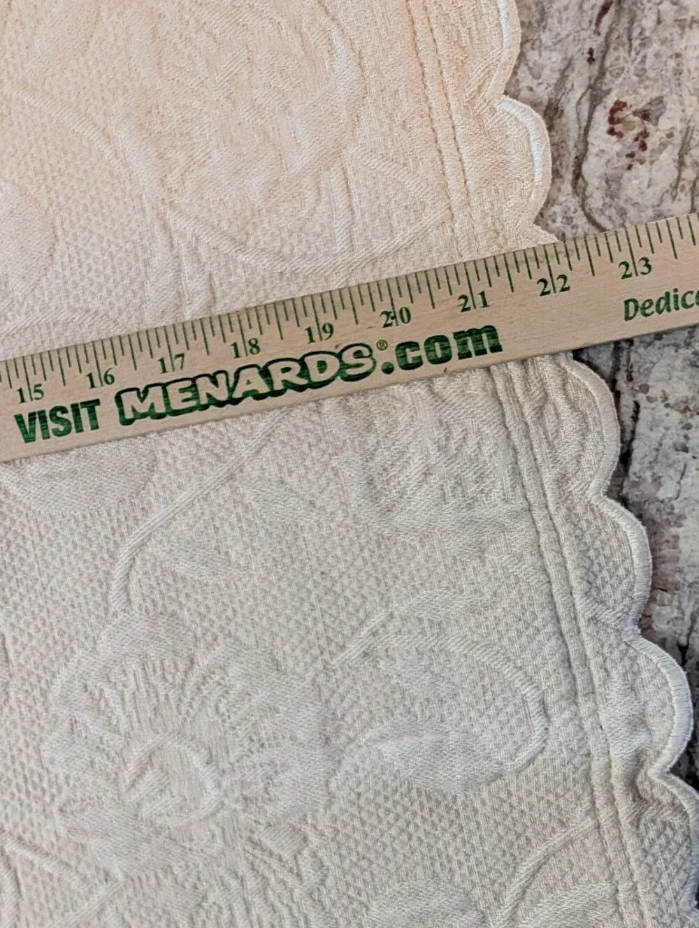 MATELASSE Shams STANDARD Cream Tan 100% COTTON Portugal PAIR By Artiste Floral